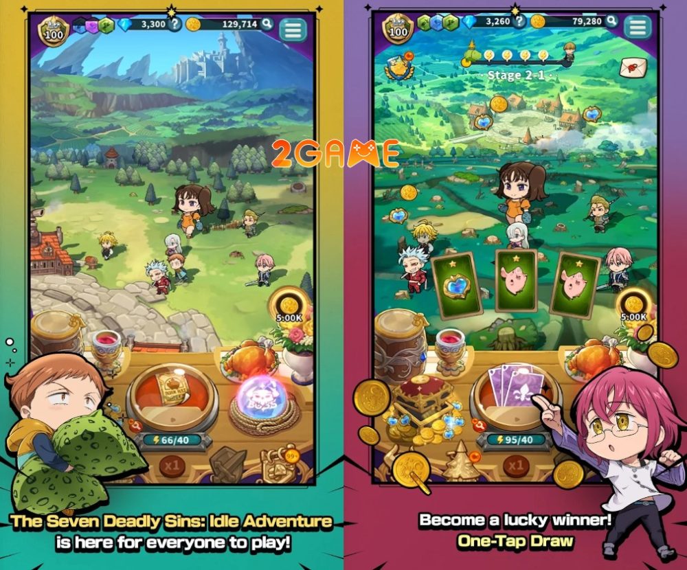 the-seven-deadly-sins-idle-2-1 Thất Hình Đại Tội cực cute trong game The Seven Deadly Sins: IDLE do Netmarble phát hành.