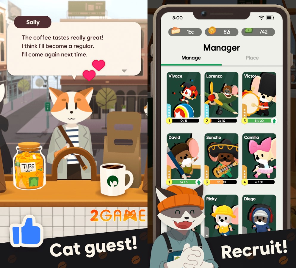 tiny-cafe-cooking-game-4 Tiny Cafe: Cooking Game Gặp gỡ các chú chuột siêu đáng yêu và những khách hàng thân thiện