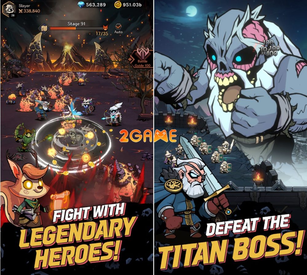titan-slayer-action-idle-rpg-2 Săn quái vật và đánh bại những con boss khổng lồ Titan Slayer Action Idle RPG
