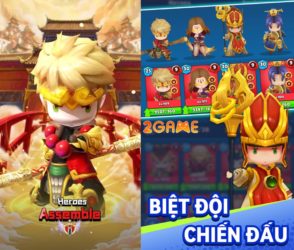 top-game-tay-du-ky-1 Tựa game Heroes Assemble: Eternal Myths có dàn nhân vật Tây Du Ký theo phong cách chibi ngộ nghĩnh trên mobile