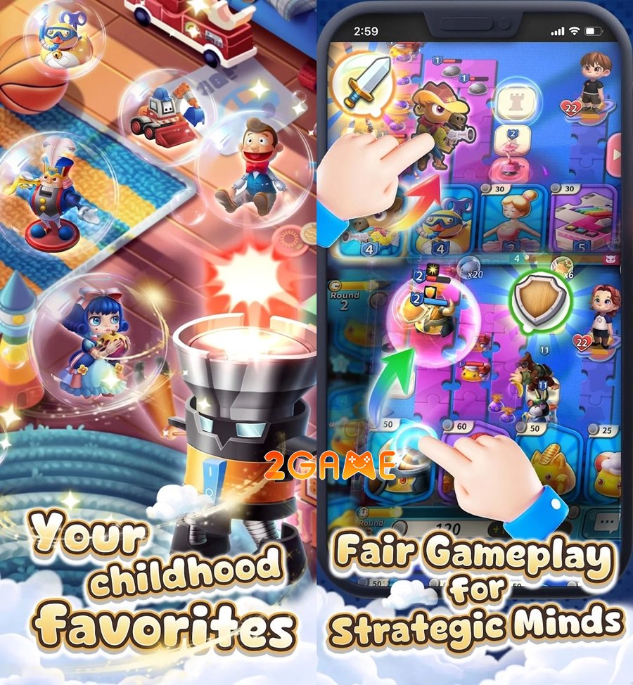 toyduelworldwidechaos-2 Toy Duel: Worldwide Chaos – Khám phá lối chơi chiến thuật phòng thủ tháp tối thượng toyduelworldwidechaos 2