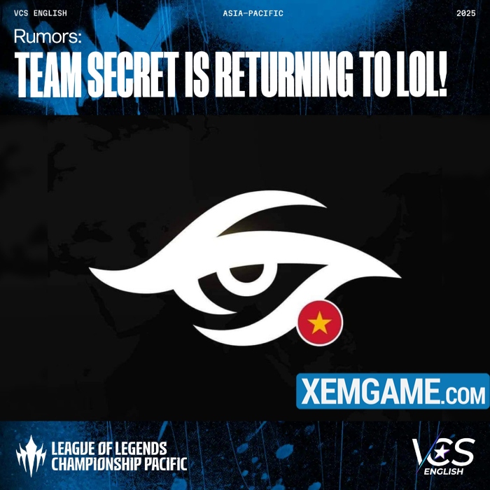 Rộ tin Team Secret được “hồi sinh”, vẫn còn khả năng tham dự LCP 2025 ts hoi sinh 2