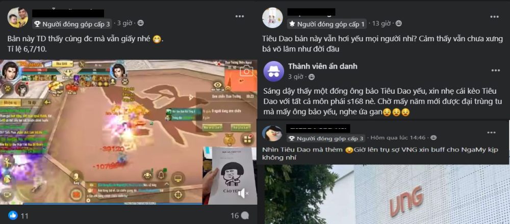 Tranh luận sôi nổi xung quanh môn phái Tiêu Dao Tân Thiên Long Mobile VNG