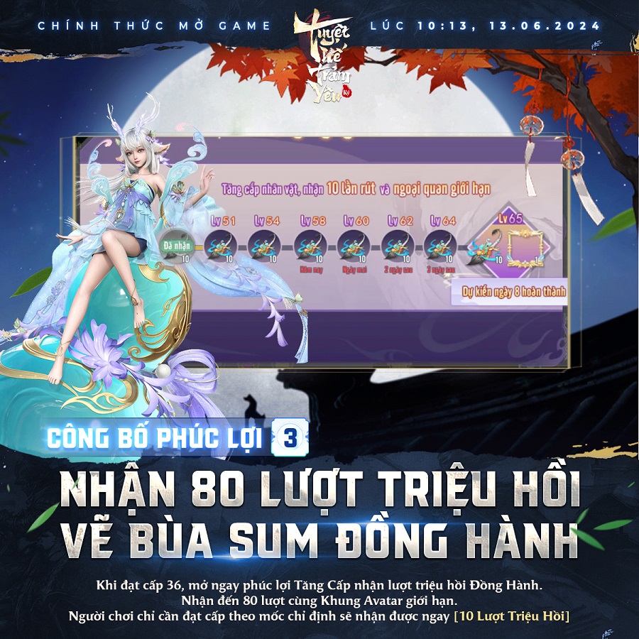 Cấp vốn 1 tỷ KNB cùng loạt phúc lợi siêu hấp dẫn, Tuyệt Thế Trảm Yêu Ký đã sẵn sàng cho người chơi bung lụa tuyetthetramyeuky phucloi 6