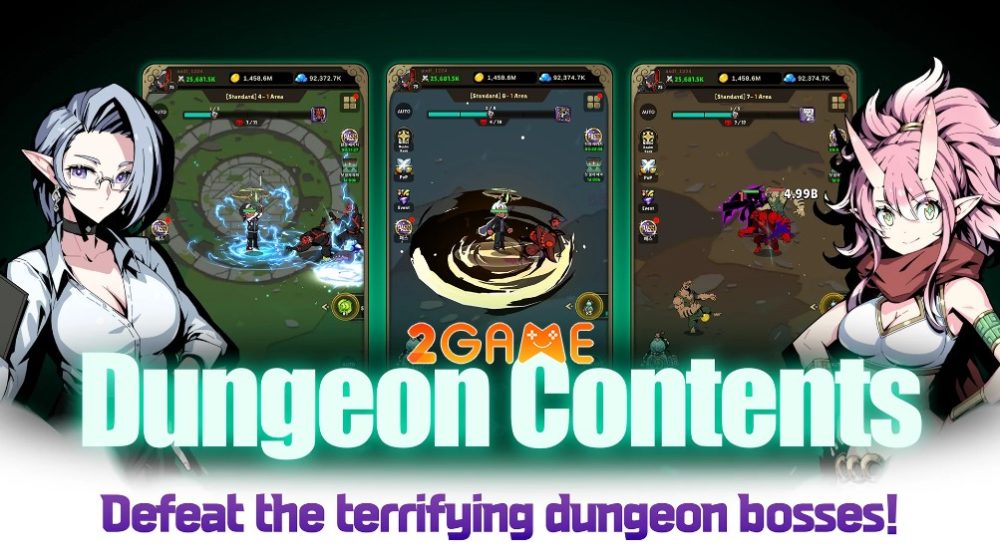 Chế độ hầm ngục của game Underworld War cực kỳ đa dạng