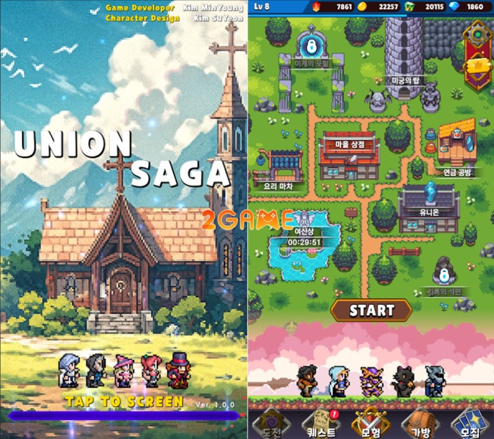 Union Saga – Game pixel với dàn nhân vật siêu đáng yêu union saga 1