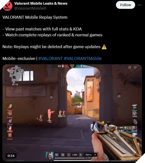 Valorant Da Chinh Thuc Co He Thong Replay Duoc Mong Doi Tu Lau, Nhung Chi Co Tren Mobile Valorant replay