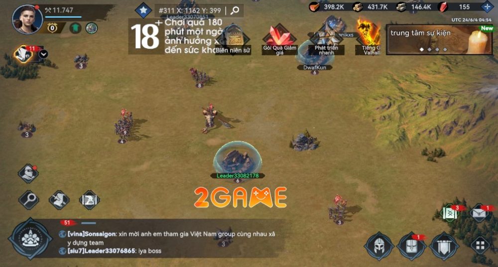 viking-rise-gamota-5 Chiến cùng bạn bè trong phần Vương Quốc của game Viking Rise Gamota