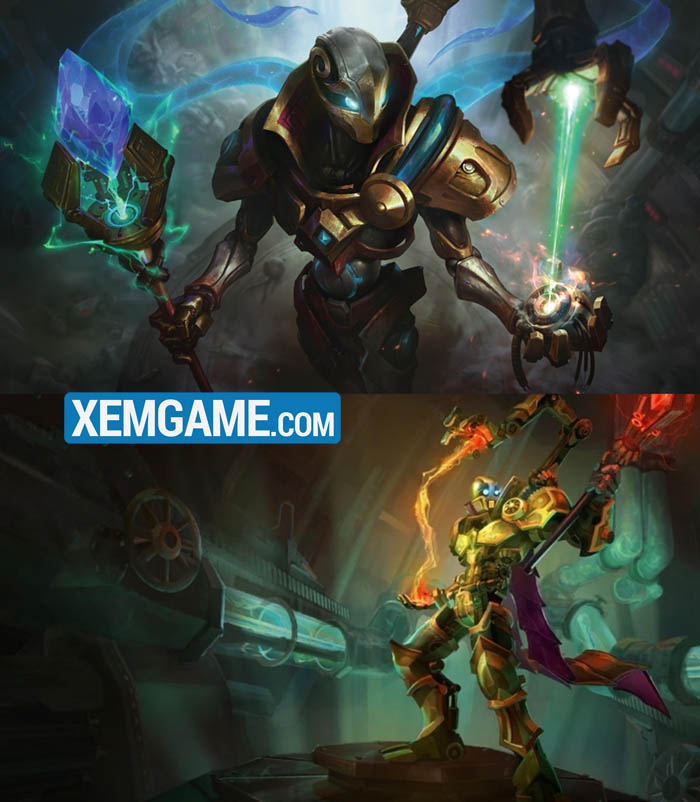 LMHT: Chi tiết Viktor làm lại “nhẹ”, ngoại hình bản mới bị chê thậm tệ viktor splash arts comparison af 1