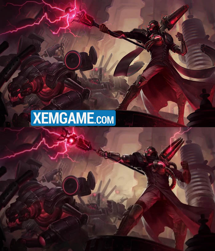 LMHT: Chi tiết Viktor làm lại “nhẹ”, ngoại hình bản mới bị chê thậm tệ viktor splash arts comparison af 2