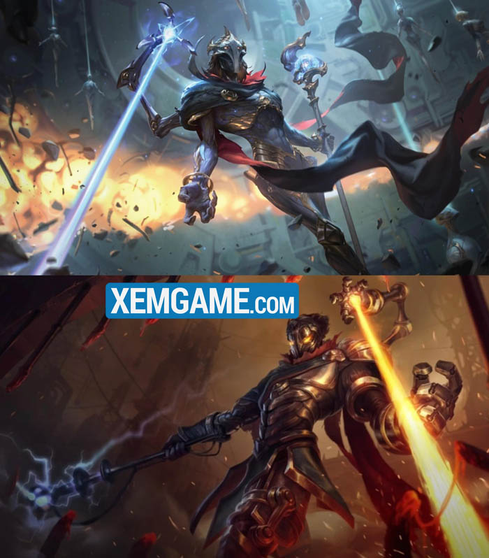 LMHT: Chi tiết Viktor làm lại “nhẹ”, ngoại hình bản mới bị chê thậm tệ viktor splash arts comparison af