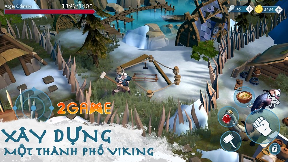 Vinland Tales: Viking Survival – Game nhập vai sinh tồn bối cảnh thời đại thám hiểm của người Viking vinlandtales ha 1