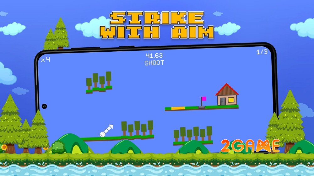 Wrecking Golf cho phép bạn bắn những quả bóng golf để phá hủy đồ đạc wrecking golf ios android 4