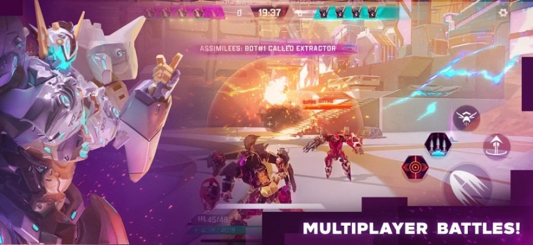 x2rr9et Mechachain: War Robot Shooter - Trải nghiệm game chiến tranh robot mãnh liệt trên nền tảng di động