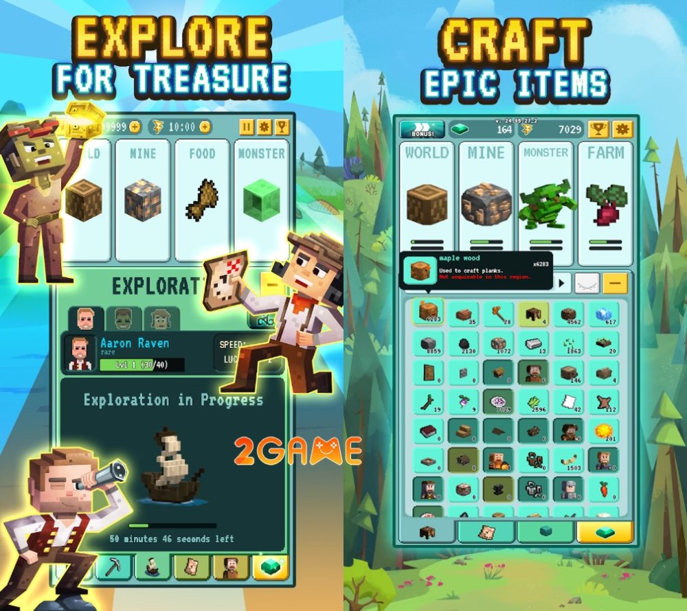 Khai thác và chế tạo một cách đơn giản Grind Craft 2 Idle Build Sim