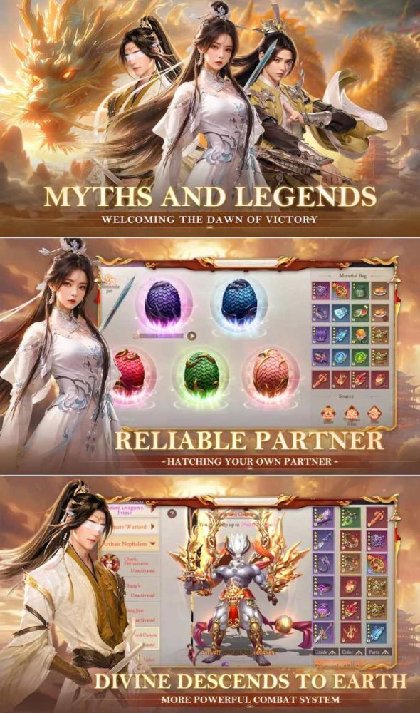 xwx40cu Dreams of Immortals - MMORPG giải mã bí ẩn cổ đại, chiến đấu cùng thần và ác quỷ đã chính thức ra mắt