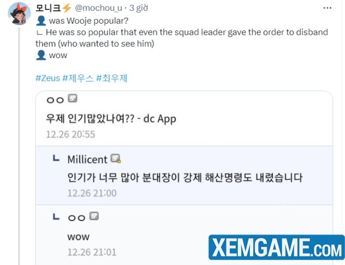 Fan tiết lộ nhiều câu chuyện thú vị của Zeus trong trại huấn luyện zeus trong trai huan luyen