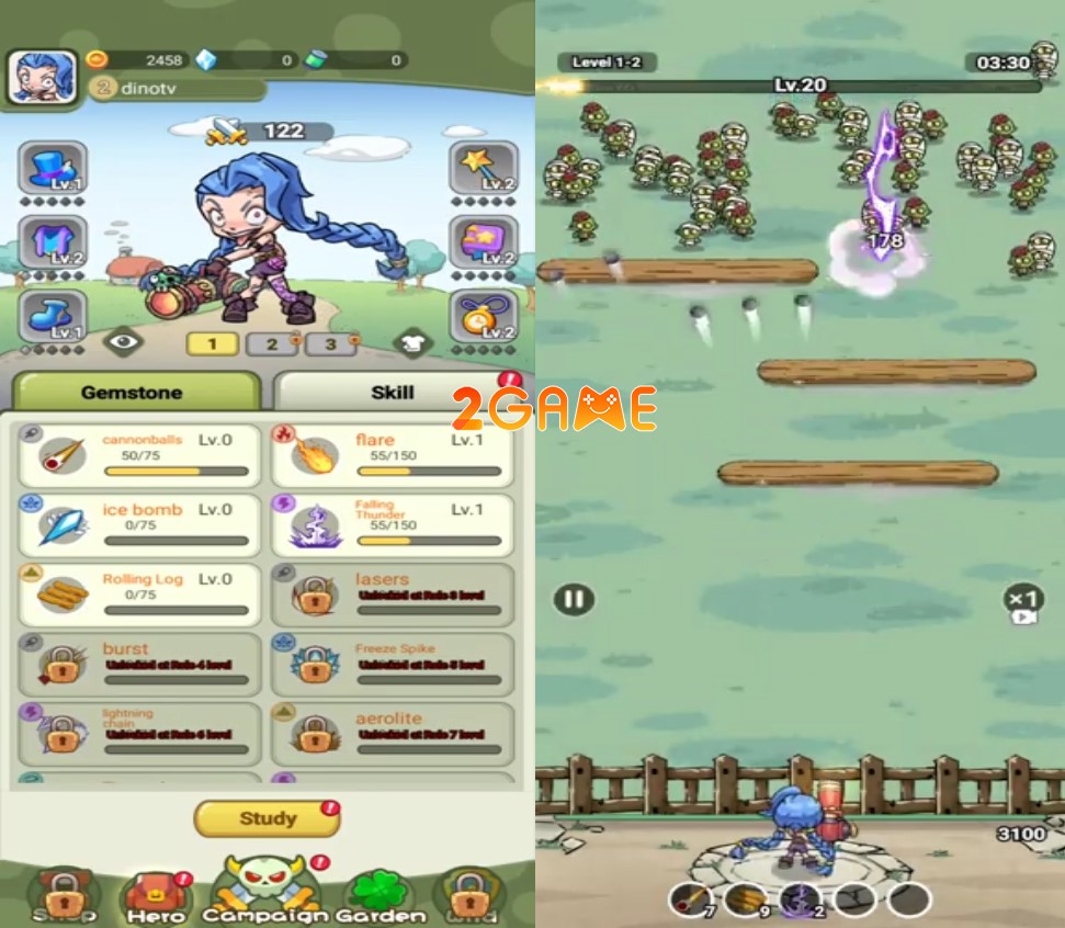 Zombie Garden – Game thủ thành chống lại zombie cực hấp dẫn zombie garden 1