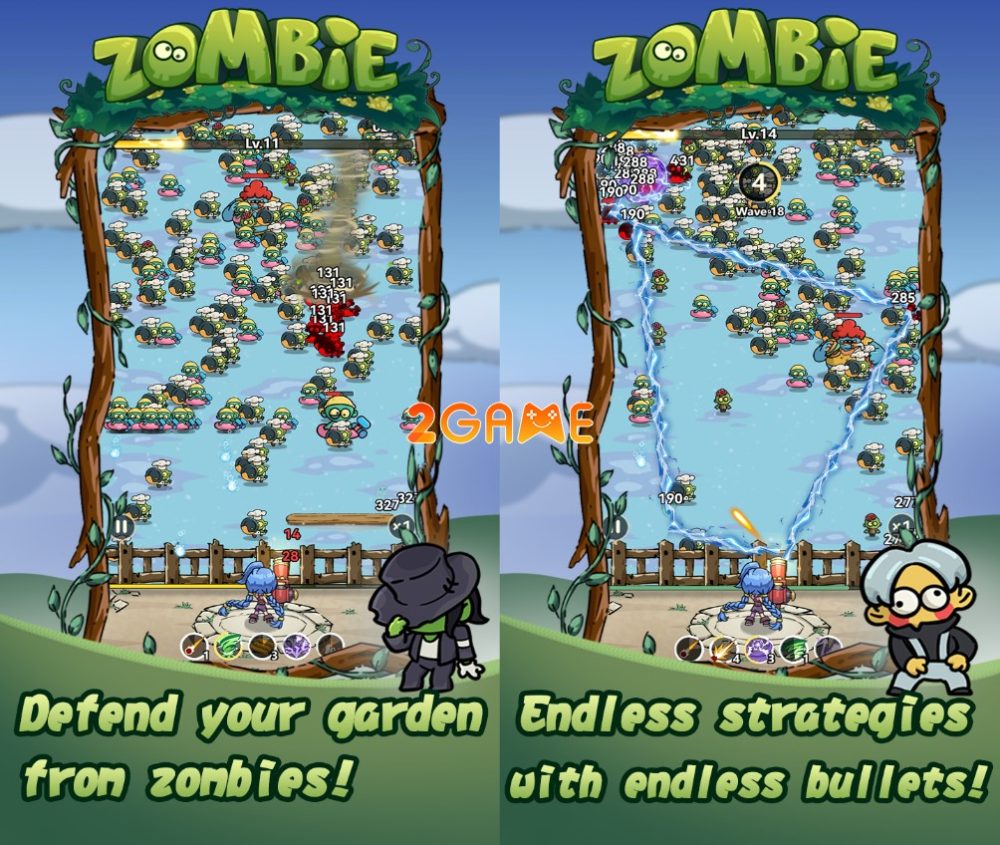 zombie-garden-2 Trải nghiệm lối chơi độc đáo của game thủ thành màn hình dọc trong Zombie Garden