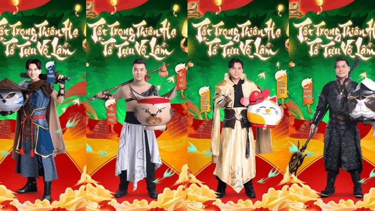 Dàn sao Việt “sơ hở” là biến hình chất hết nấc trong các bộ poster dòng VLTK 0102 vltk vng 2