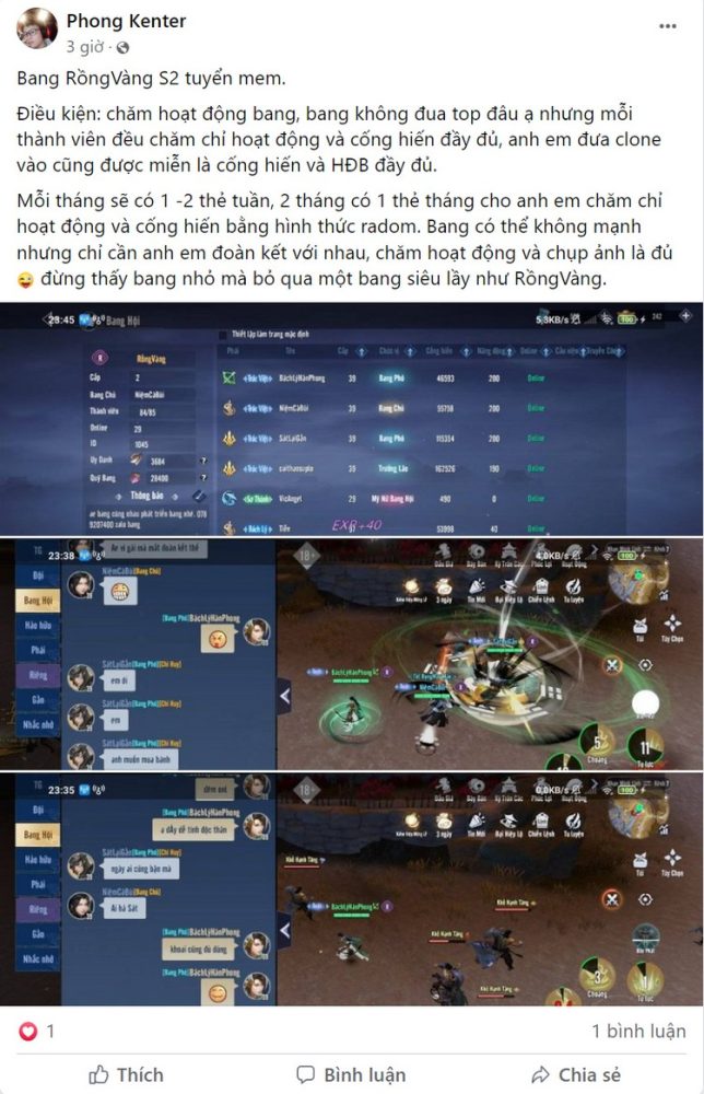 Các bang hội trong Võ Lâm Truyền Kỳ MAX sôi nổi chiêu mộ anh tài, ngày đêm PK luyện võ không ngừng nghỉ 0210 vltk max 2022 4