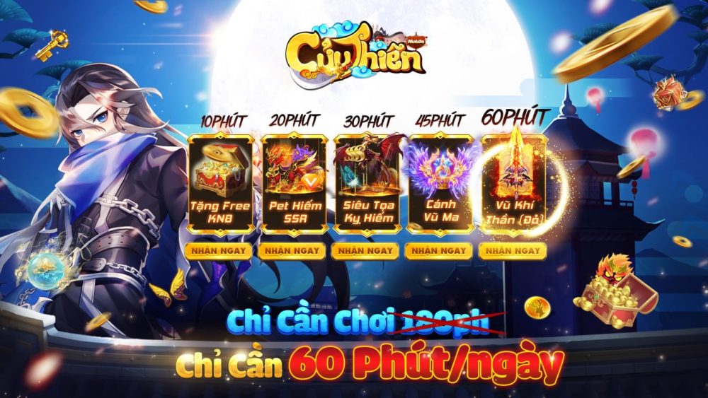 Thời gian là vàng, chiến Cửu Thiên Mobile ra mắt 1/7 để chơi 1 được 10: Chỉ 60 phút nhận full ưu đãi, săn Boss nửa tiếng full ngay đồ Đỏ - Ảnh 2. Thời gian là vàng, chiến Cửu Thiên Mobile ra mắt 1/7 để chơi 1 được 10: Chỉ 60 phút nhận full ưu đãi, săn Boss nửa tiếng full ngay đồ Đỏ - Ảnh 2.