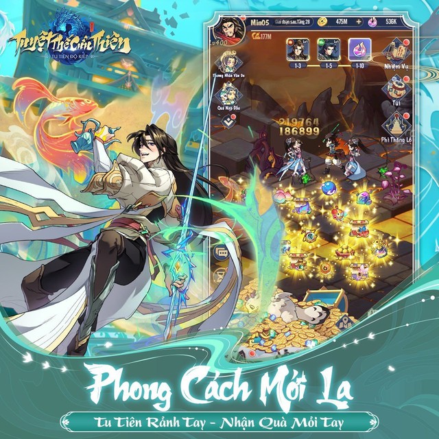 Tuyệt Thế Cửu Thiên: Game Tu Tiên hot tháng 7 - Khai mở Alpha Test nhận ưu đãi ngập tràn - Ảnh 5. Tuyệt Thế Cửu Thiên: Game Tu Tiên hot tháng 7 - Khai mở Alpha Test nhận ưu đãi ngập tràn - Ảnh 5.