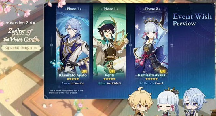 Rò rỉ thông tin bản cập nhật mới choi Genshin Impact, bao gồm cả ngày và giờ phát hành dự kiến của Ayaka 0504 gwhen next banner coming genshin impact ayaka expected release date time details 3