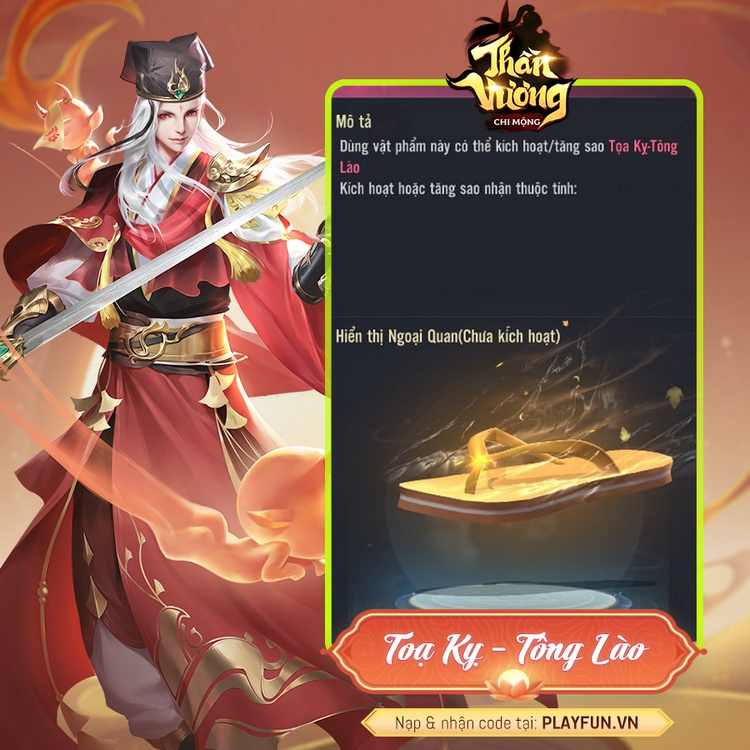 Xôn xao trước loạt vật phẩm “Điếu Cày, Mũ Cối, Tông Lào, Dép Tổ Ong” xuất hiện trong Thần Vương Chi Mộng, đúng là game hay cái gì cũng làm được 1402 than vuong chi mong 3