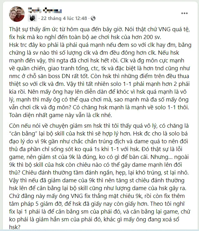 Siêu phẩm hút tiền tấn của VNG khiến CĐM bất mãn, game thủ 200 server chỉ biết “ngửa mặt lên trời oán thán” - Ảnh 2. Siêu phẩm hút tiền tấn của VNG khiến CĐM bất mãn, game thủ 200 server chỉ biết “ngửa mặt lên trời oán thán” - Ảnh 2.