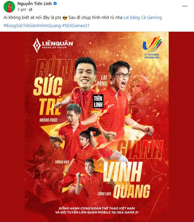 Đăng poster cổ vũ đội tuyển Liên Quân VN tại SEA Games 31, Hoàng Đức bị Tiến Linh “dìm hàng” không thương tiếc - Ảnh 5.