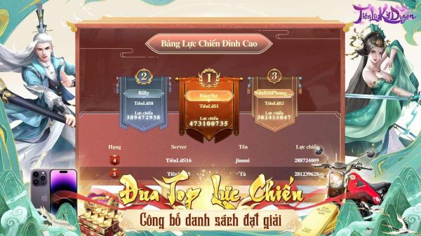 Tiên Lữ Kỳ Duyên lộ diện top 3 chung cuộc trong sự kiện Đua Top Lực Chiến Đặc Biệt 1690511642 tien lu ky duyen 24jpg