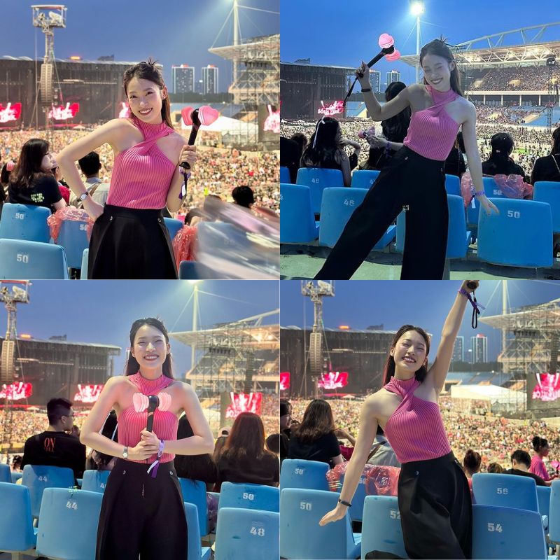 Gái xinh xả loạt ảnh sau đêm concert BLACKPINK: Lúc đi hết mình lúc về thì sao? - Ảnh 1.