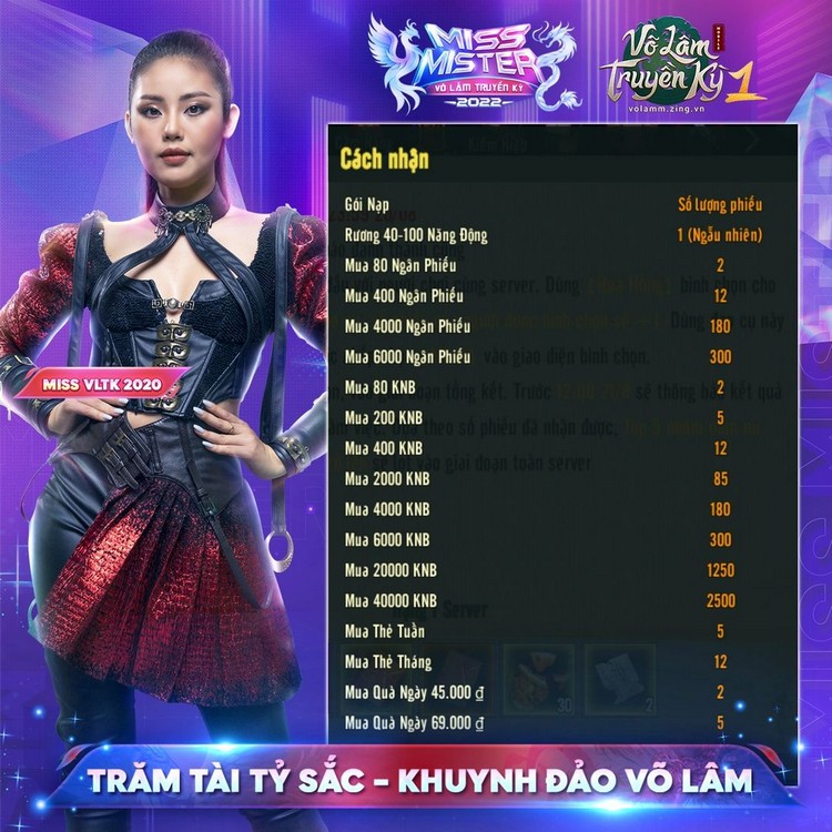 Thời đã tới! Chỉ với 3 bước, game thủ có thể tìm ra Quán quân Miss & Mister VLTK 2022 1708 vltk 2022 3