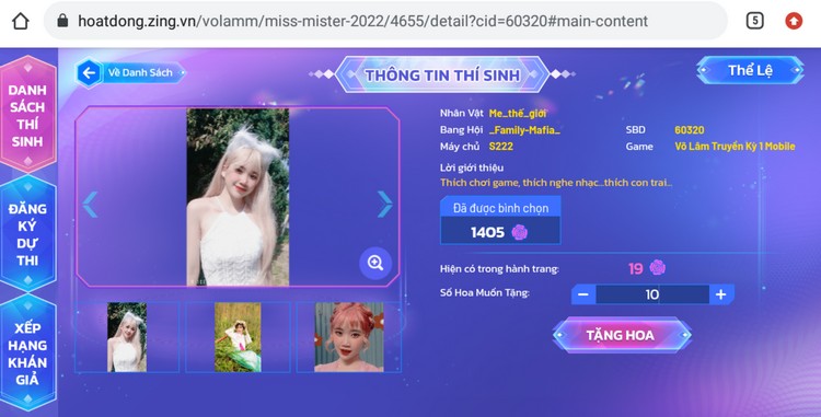 Thời đã tới! Chỉ với 3 bước, game thủ có thể tìm ra Quán quân Miss & Mister VLTK 2022 1708 vltk 2022 5