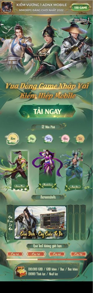 Hôm nay, Kiếm Vương 1 – ADNX Mobile chính thức ra mắt trang chủ và link tải - Ảnh 2.