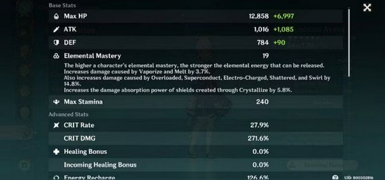 Chỉ số CRIT cần thiết cho Ayaka trong Genshin Impact là bao nhiêu? 2104 how much crit stats needed ayaka genshin impact 2