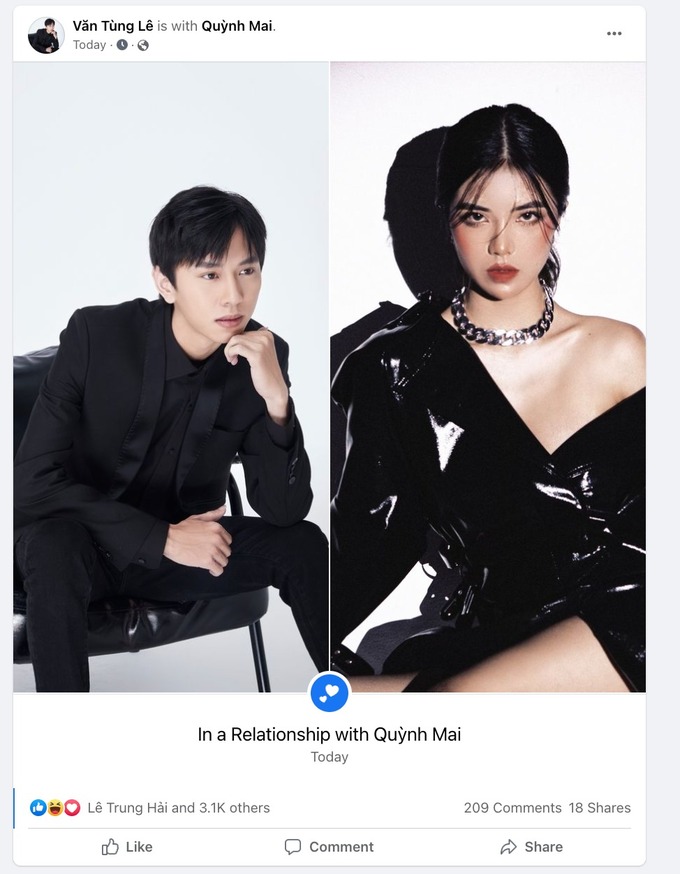 226-1 Phản ứng không ngờ của Mai Dora khi Văn Tùng công khai trạng thái hẹn hò trên Facebook 226 1