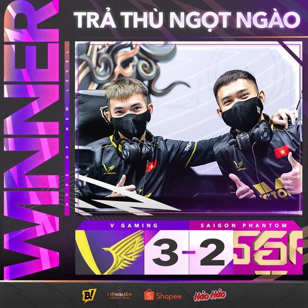 V Gaming chấm dứt chuỗi thắng của Saigon Phantom, trận đấu "siêu kinh điển" đích thực là đây! 27 1 2