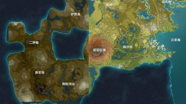 Genshin Impact: Rò rỉ bản đồ Sumeru sắp tới trước thông báo chính thức 3006 news upcoming genshin impact map sumeru leaked ahead official teasepng