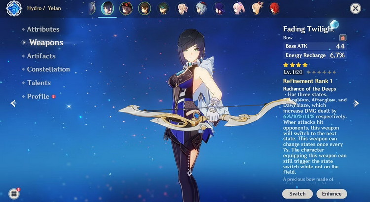 Cách nhận cây cung Fading Twilight trong Genshin Impact 3105 genshin impact 2 7 kuki shinobu release date leaks 7