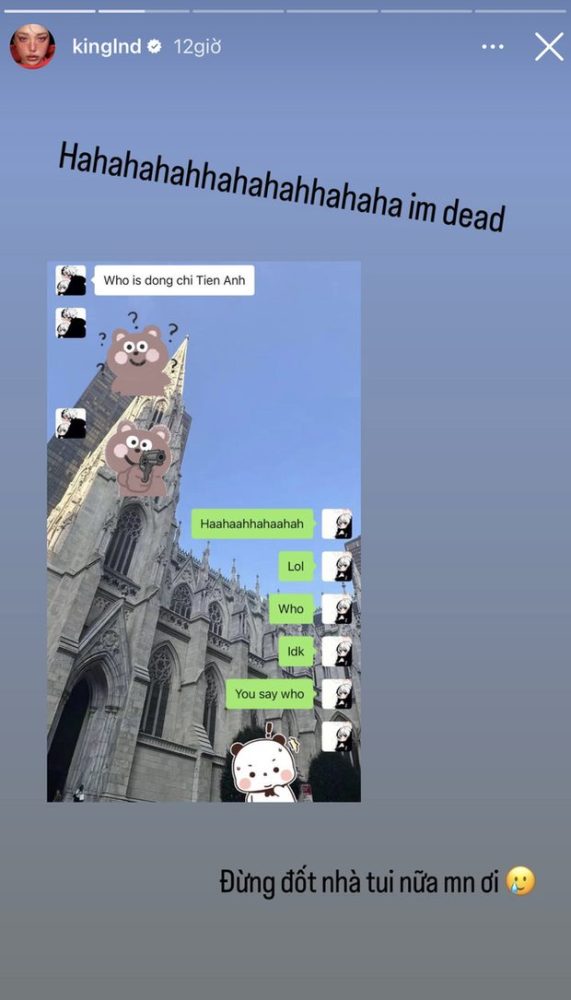 Linh Ngọc Đàm khiến dân tình "dở khóc dở cười" khi đăng đoạn tin nhắn ghen của bạn trai 338