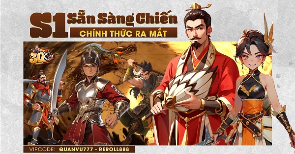 Tặng 300 giftcode game 3Q Chiến Chiến Chiến mừng ra mắt 3qchienchienchien giftcode thumbjpg