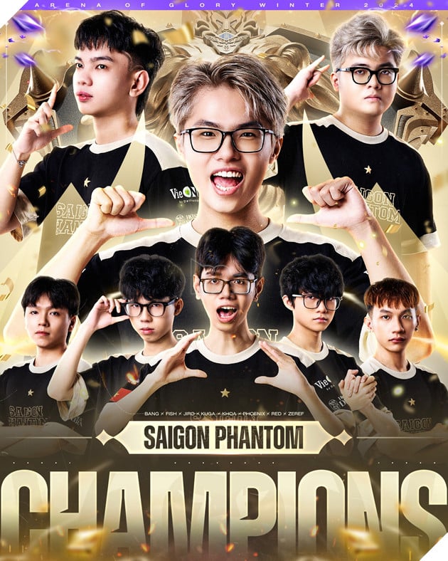 Chung Kết Đấu Trường Danh Vọng Mùa Đông 2024: Saigon Phantom Khẳng Định Ngôi Vị Độc Tôn
