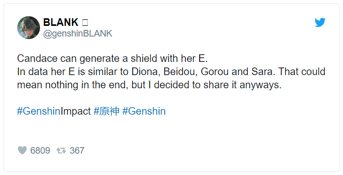 Genshin Impact: những thông tin mới nhất mà Leaker chia sẻ về Candace 62
