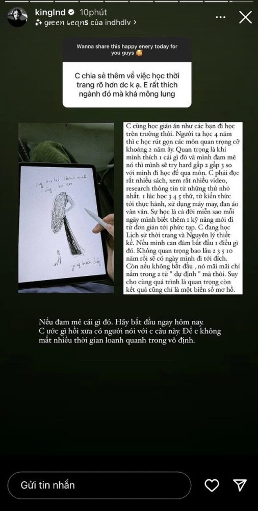 Linh Ngọc Đàm "try hard" cực mạnh quyết tâm theo đuổi đam mê ngành thời trang 66 6