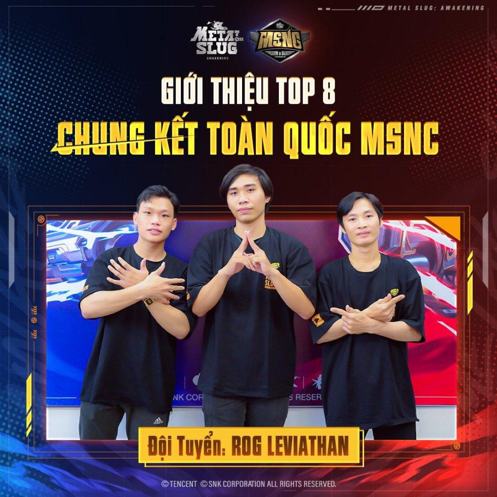 Metal Slug National Championship: Hé lộ 8 đội tuyển tranh tài tại Chung Kết Toàn Quốc 96ny19wkiurkxvlupo6j1k2ei2 fiajrcfumflmlwdqecewxpqjcvr4 yxo shxnegofmzag0rj62n5s4xrys6j5ykfxlm4tvxqdchi msrxndmjj