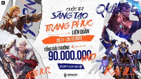 Cuộc thi Sáng Tạo Trang Phục Liên Quân 2023 với tổng giá trị giải thưởng lên tới 90.000.000 VNĐ a11jpg