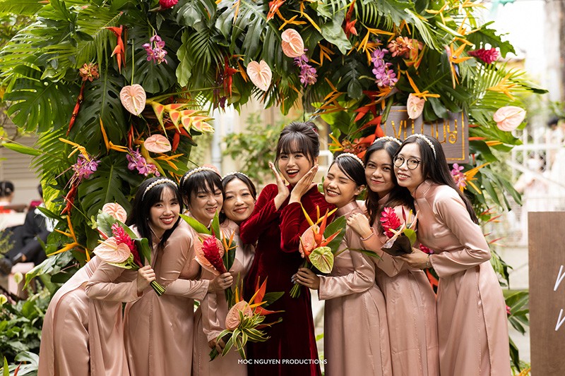 Bomman - Minh Nghi chính thức nên duyên vợ chồng, không gian cưới cực ấn tượng a61 1