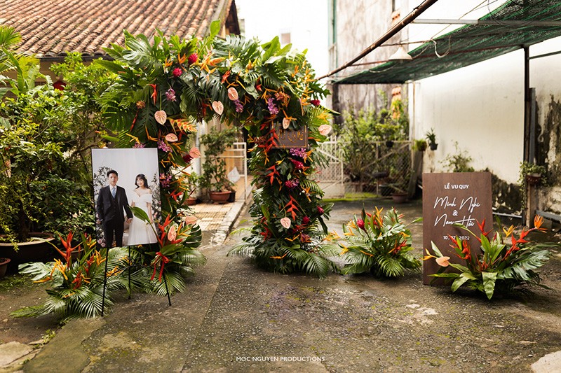 Bomman - Minh Nghi chính thức nên duyên vợ chồng, không gian cưới cực ấn tượng a8 2